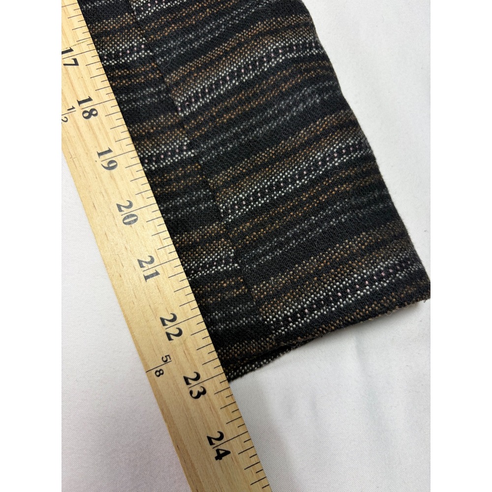 Jack Belted Wrap Jacket Striped Wool Blend Shawl Collar Minimalist Women S - Picture 4 of 11
